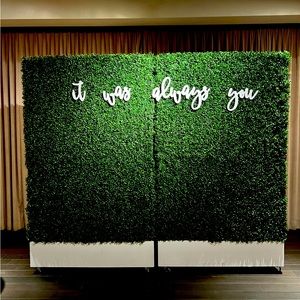 Custom white wooden word sign from Etsy like new